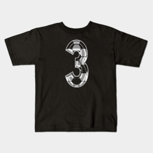 Soccer Number 3 Soccer Jersey #3 Soccer Mom Player Fan Kids T-Shirt